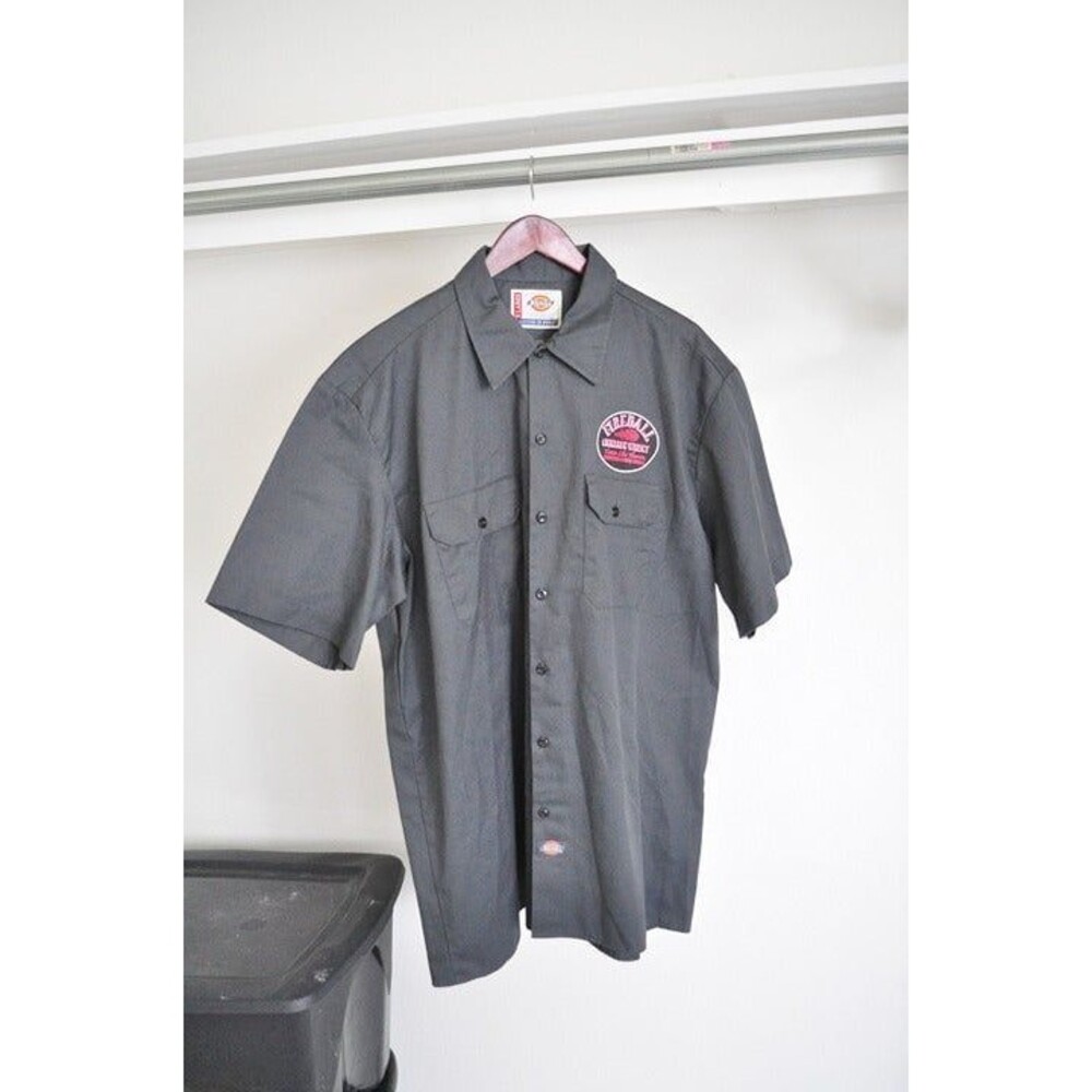Fireball Whisky Promo Dickies HWT Work Bartender Shirt -DOUBLE SIDED - Men's XL